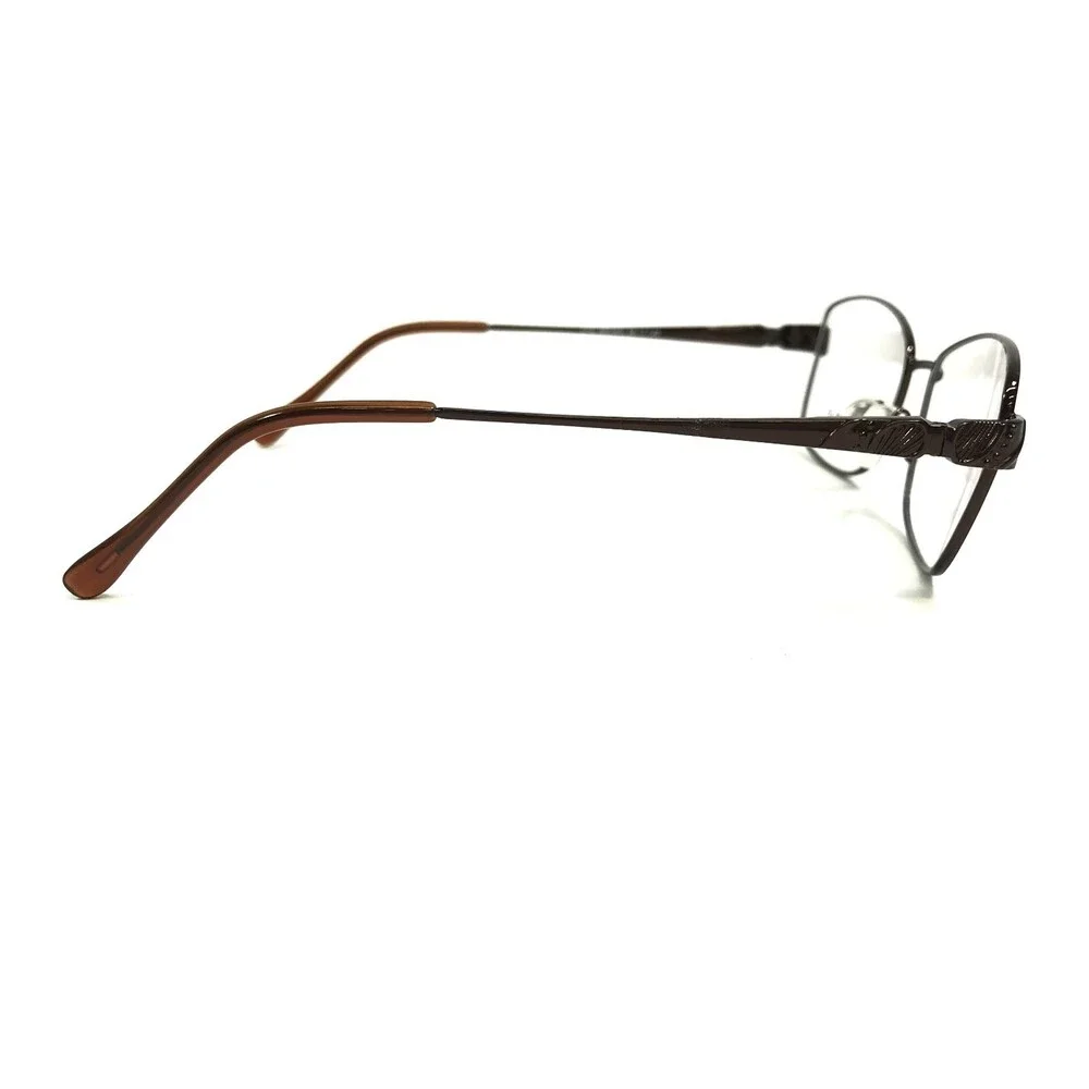 Affordable Design Eyeglasses Frames CYD BROWN Cat Eye Wire Rim 56-17-140